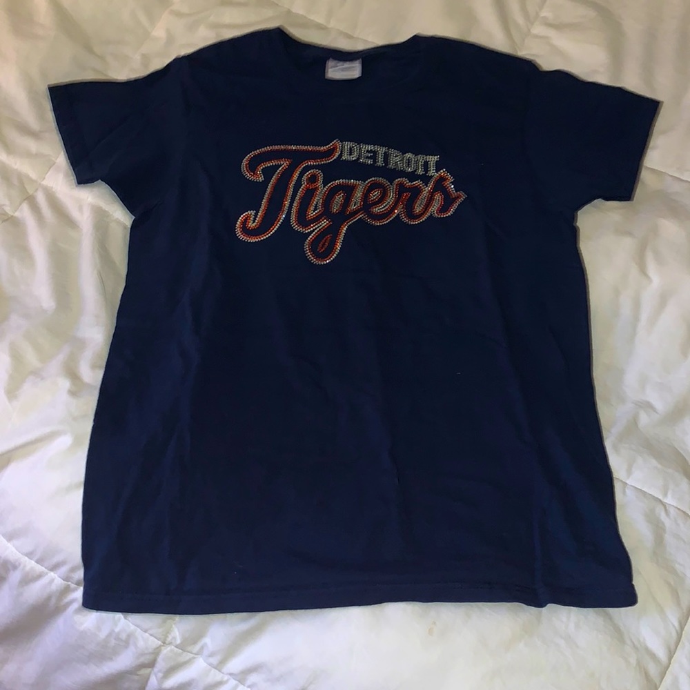 Detroit Tigers rhinestone t shirt